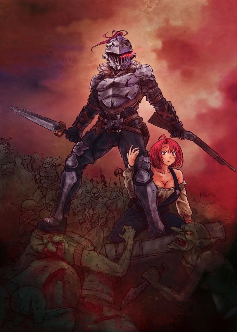 Убивающий гоблинов 2. Goblin slayer. убийца гоблинов корона гоблинов. аниме оверлорд убийца гоблинов. мультфильм goblin slayer.