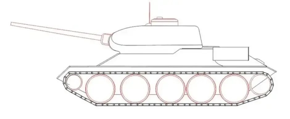 Шаблоны легких танков. Танк т34 рисунок сбоку. Танк т-34 рисунок вид сбоку. Т 34 сбоку рисунок. Нарисованный танк т 34 сбоку.