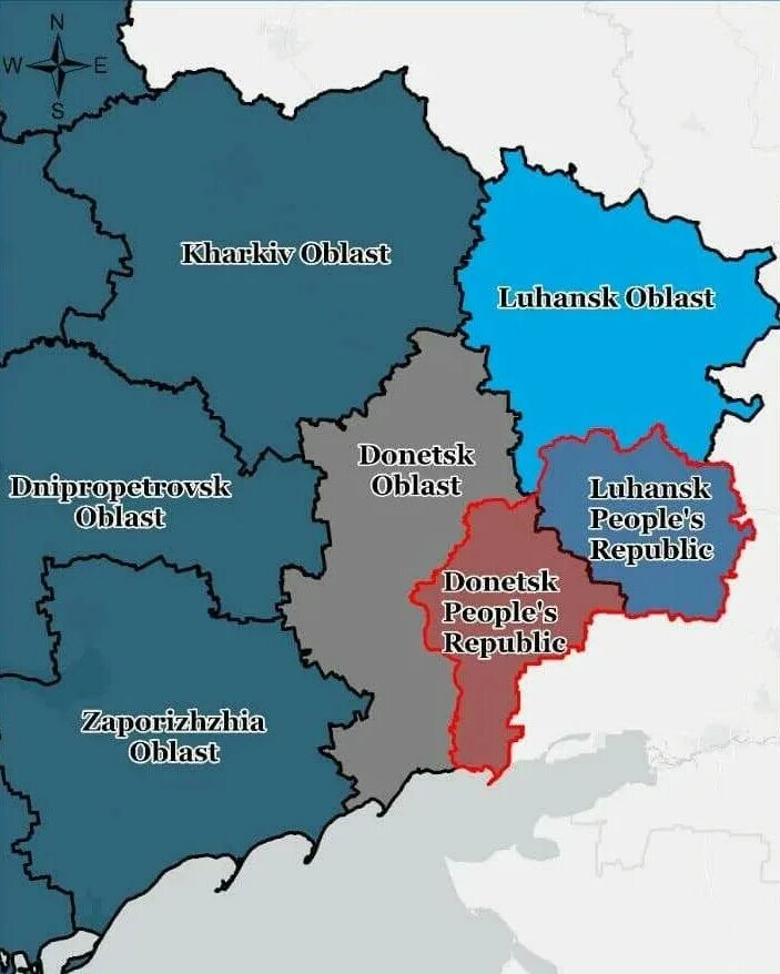 Карта днр лнр херсонской области. Границы Донецкой и Луганской областей. Донецкая и Луганская область на карте. Донцкаяи Луганская область. Границы Луганской и Донецкой области на карте Украины.