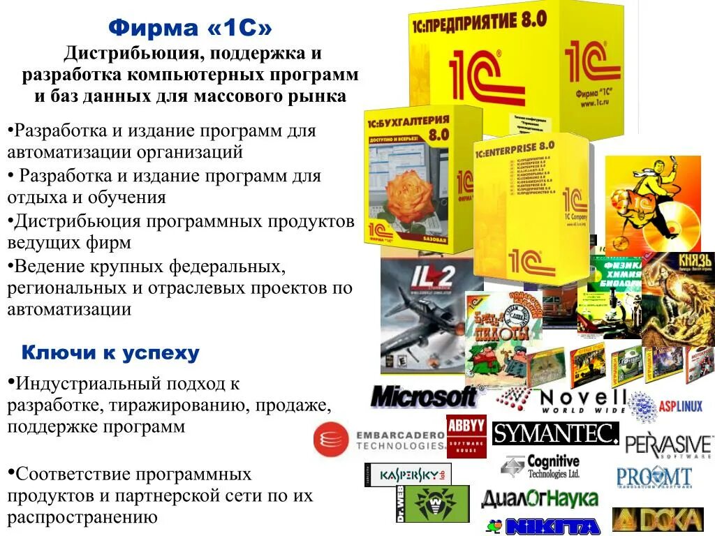 Сайт фирмы 1с