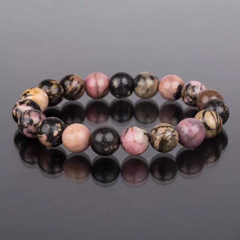 родонит бусы. браслет родонит розовый. родонит браслет. родонит и лазурит браслет. браслет из родонита натурального камня.