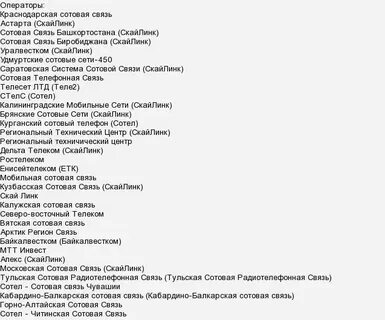 Код 950 какая связь