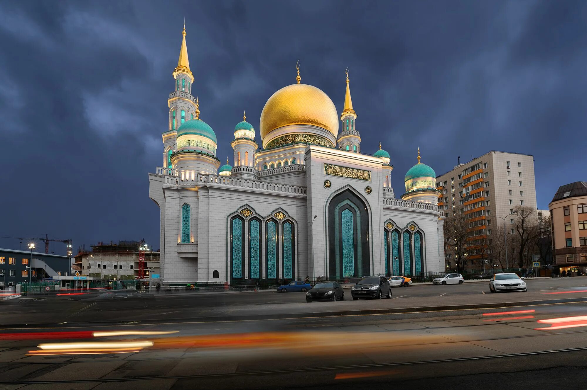 Московская соборная мечеть фото. Московская Соборная мечеть Москва. Москва Выползов переулок 7 Московская Соборная мечеть. Московская Соборная мечеть ночью.