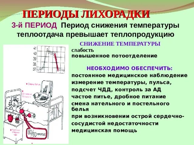 Повышение и снижение температуры