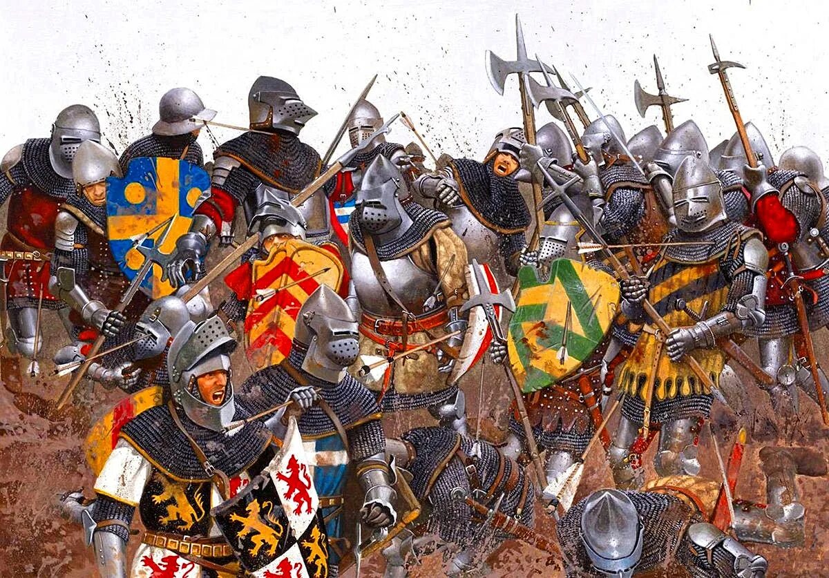 Картинка столетней войны. Битва Азенкур Рыцари. Битва при Азенкуре 1415. Battle of Agincourt 1415.