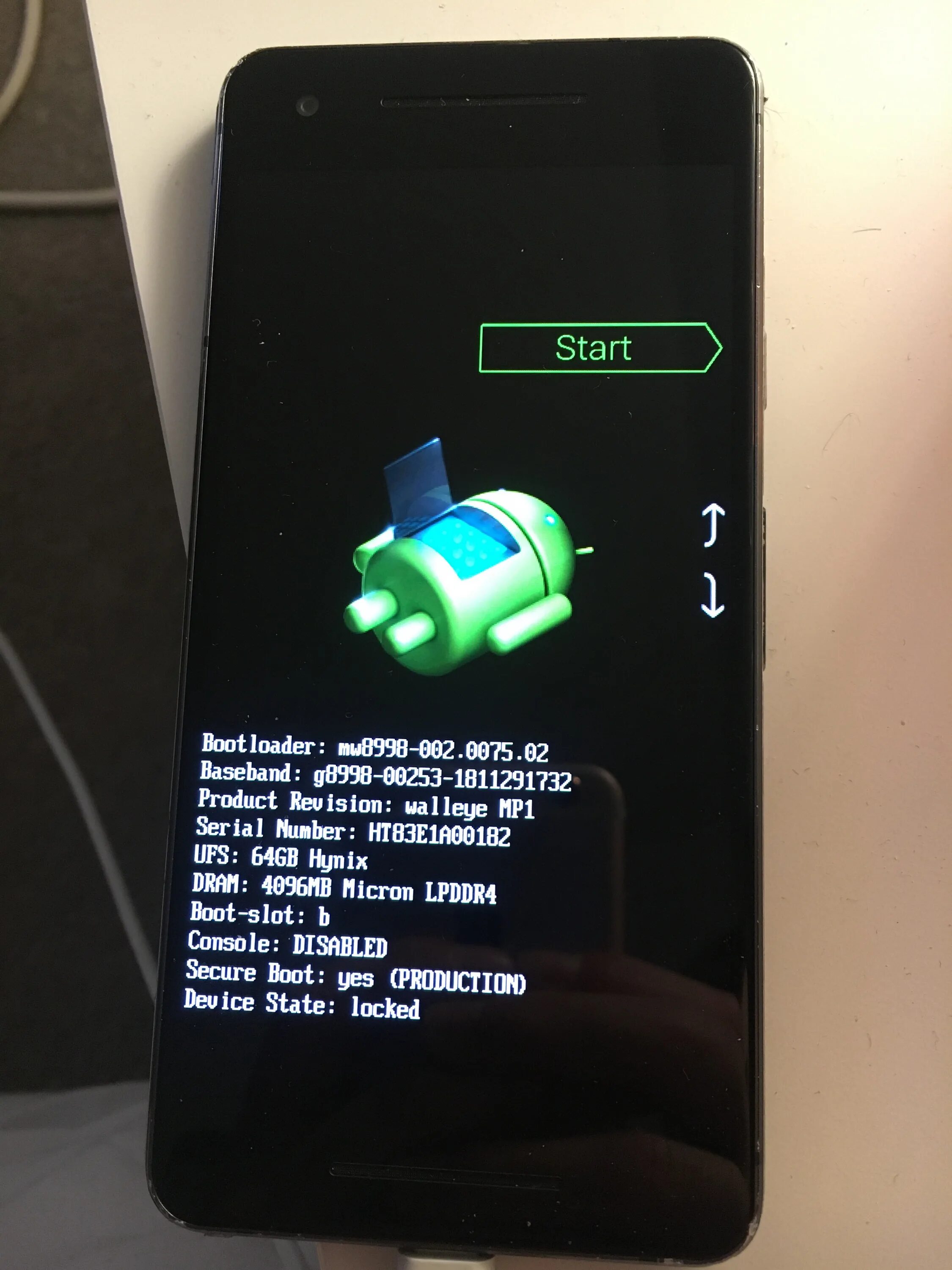 Restart bootloader. Restart bootloader
