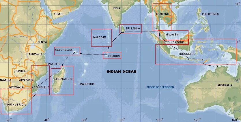 Какой океан находится в шри ланке. Острова индийского океана на карте. Индийский океан на карте. Мадагаскар на карте индийского океана.