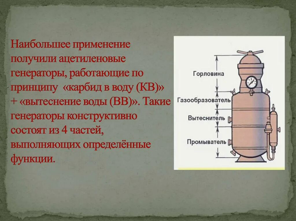 Требования к ацетиленовым генераторам
