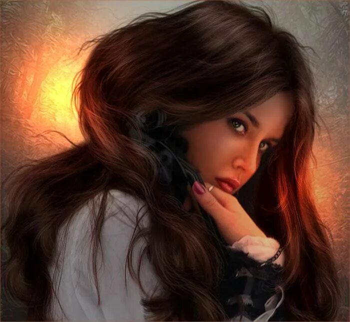 аниме девушки с коричневыми волосами. каштановые волосы у девушек. аватарка с коричневыми волосами. аниме девочки. девушка арт.