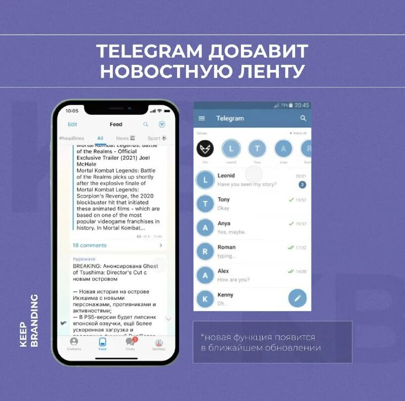 наборы статусов телеграм