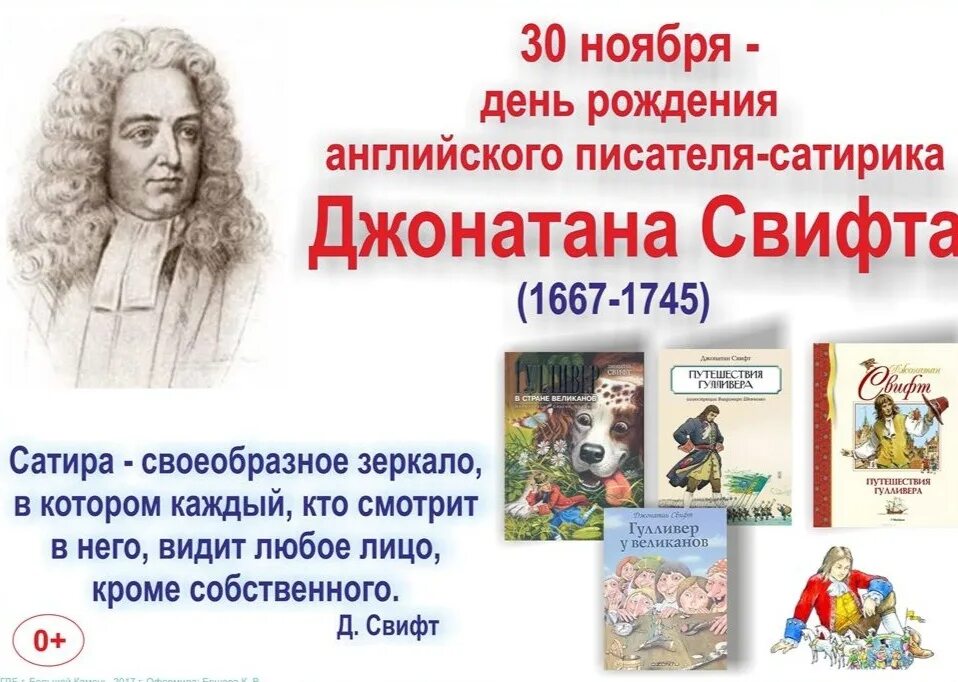 Ноябрь писатели. 30 Ноября родился Джонатан Свифт. Юбилей писателя Джонатан Свифт. 30 Ноября 355 лет со дня рождения Джонатана Свифта 1667-1745. Джонатан Свифт и его книги.