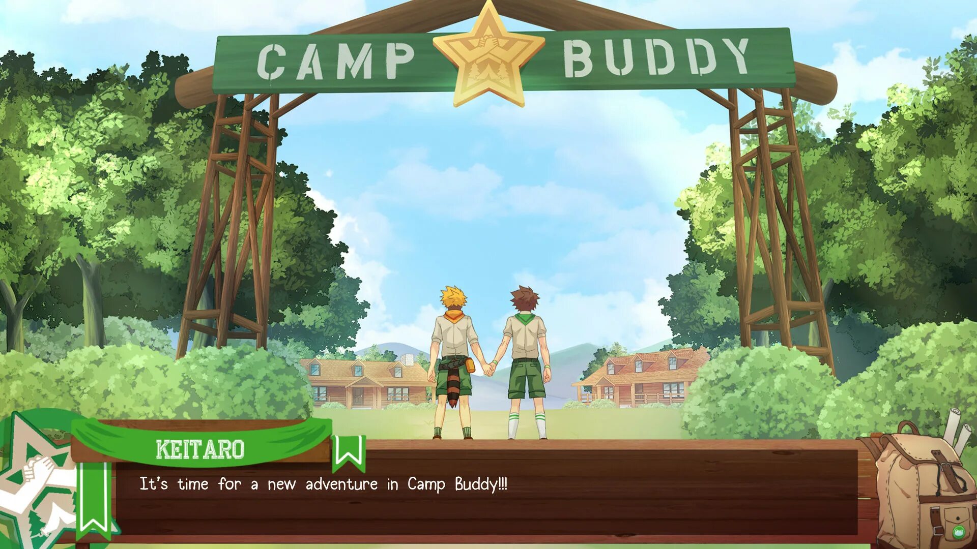 Страна друзей войти. Camp buddy рут тайги. Лагерь друзей Camp buddy. Лагерь Кемп новелла. Лагерь друзей игра Тайга и кейтаро.