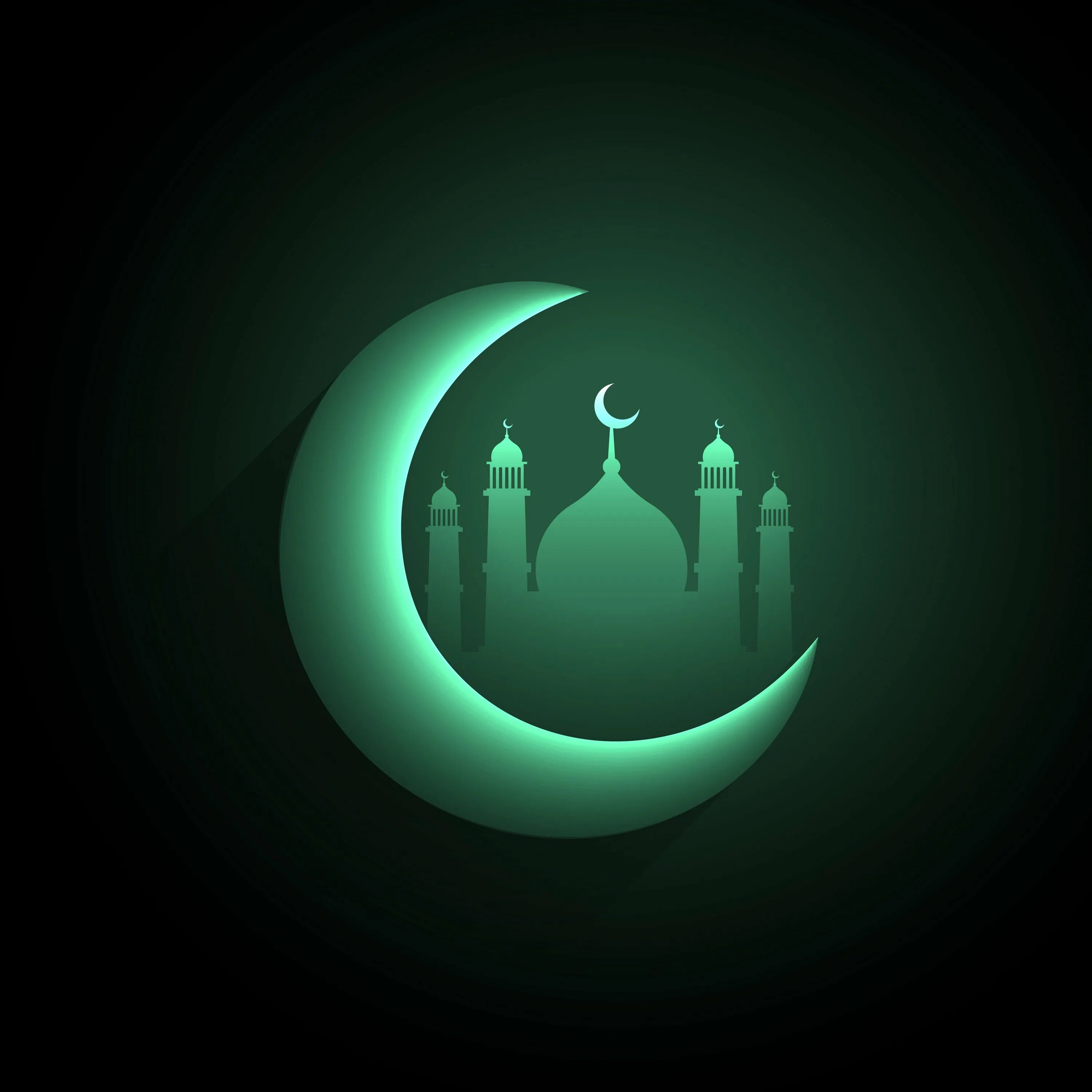 Рамадан мубарак с мечетью. Мусульманские символы. Полумесяц мусульманский. Полумесяц с мечетью.
