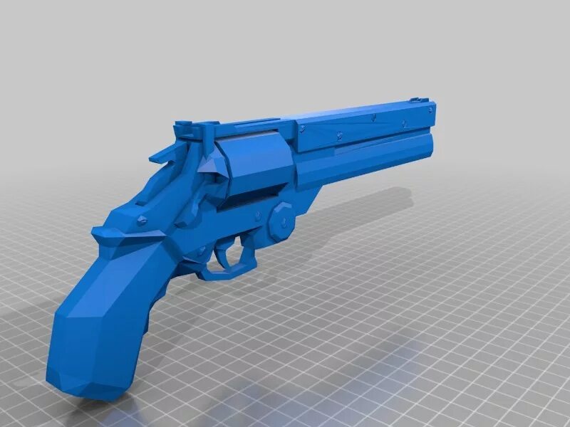 Ган модель. 3д модель пистолета для 3д принтера. револьвер 3d модель.