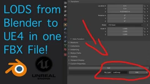 Blender export to unreal