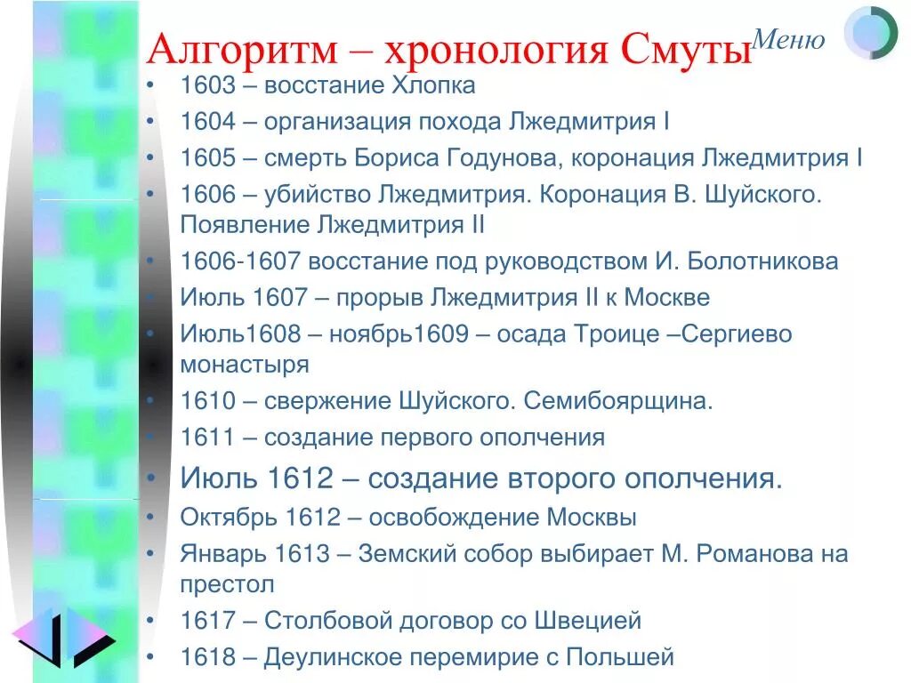 Смута в России основные даты и события. Хронологическая таблица основных событий смуты 1604-1618. Важные даты смутного времени 1598. Хронология смуты.