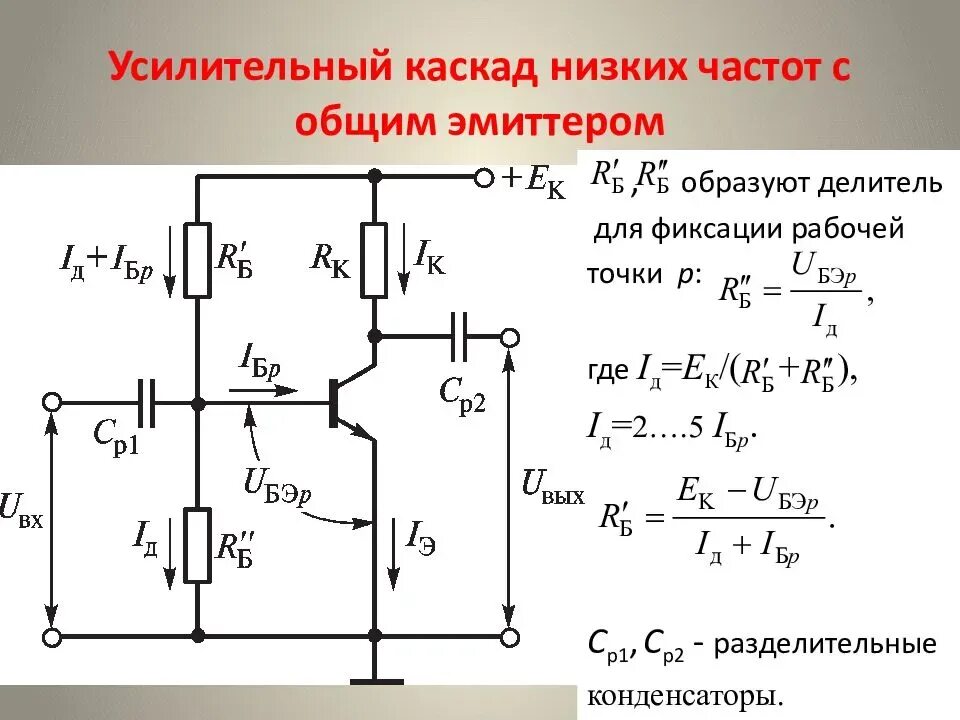 Коэффициент усиления каскада транзистора. Схема резистивного усилительного каскада. Усилительный Каскад на транзисторе. Усилитель сигнала на транзисторе с общей базой. Определить сопротивление при частотах