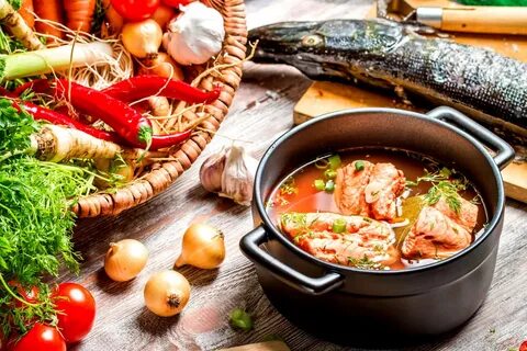 Суп из рыбы и овощей