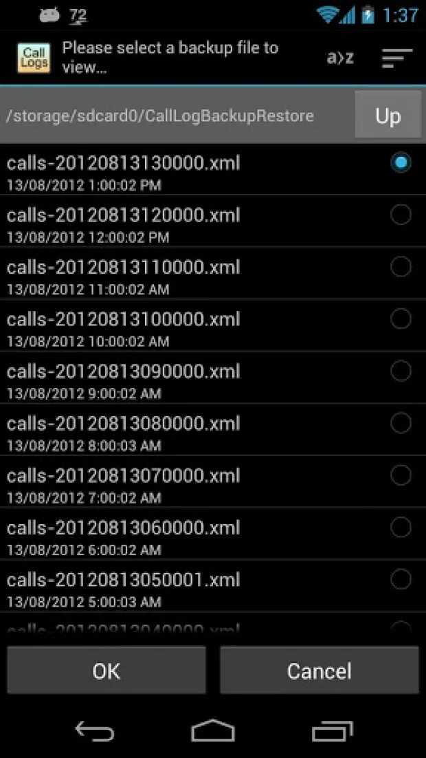 Calls backup log. Call log backuprestore. call log backup and cleaner.