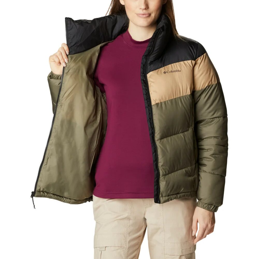Columbia puffect jacket. Куртка утепленная женская columbia puffect color blocked jacket.