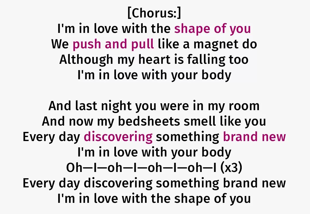 Shape of you перевод. Shape of you перевод