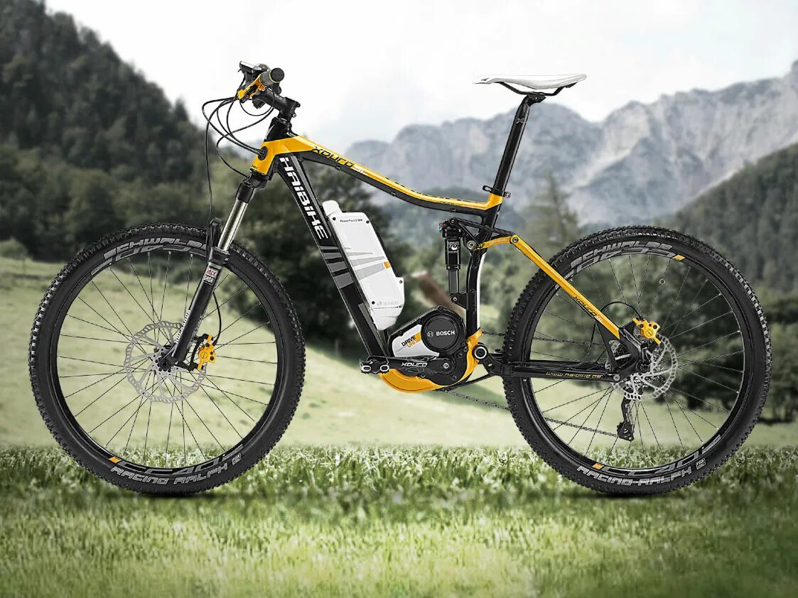 Электро МТБ двухподвес. Haibike XDURO SL 26 2014. Электровелосипед МТБ. Electric Mountain Bike.