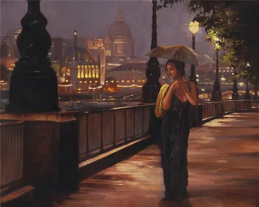 Вечер ходит бродит
