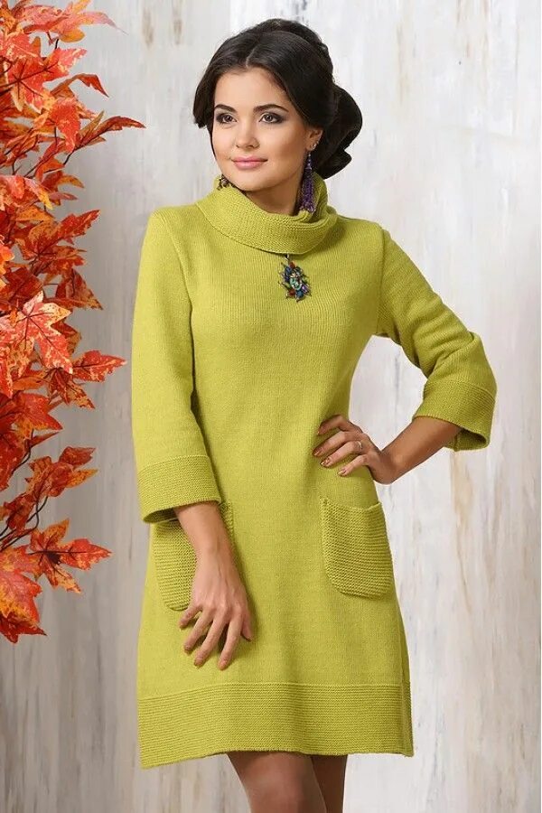 платье женское осенью