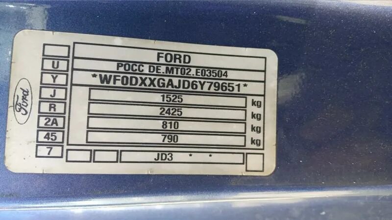 Где номер краски форд. Номер краски Форд Фиеста 2007. Шильдик код краски Ford Focus 2. Маркировочная табличка вин Форд фокус 2 Рестайлинг. Форд Транзит 2014г. Код краски кузова.