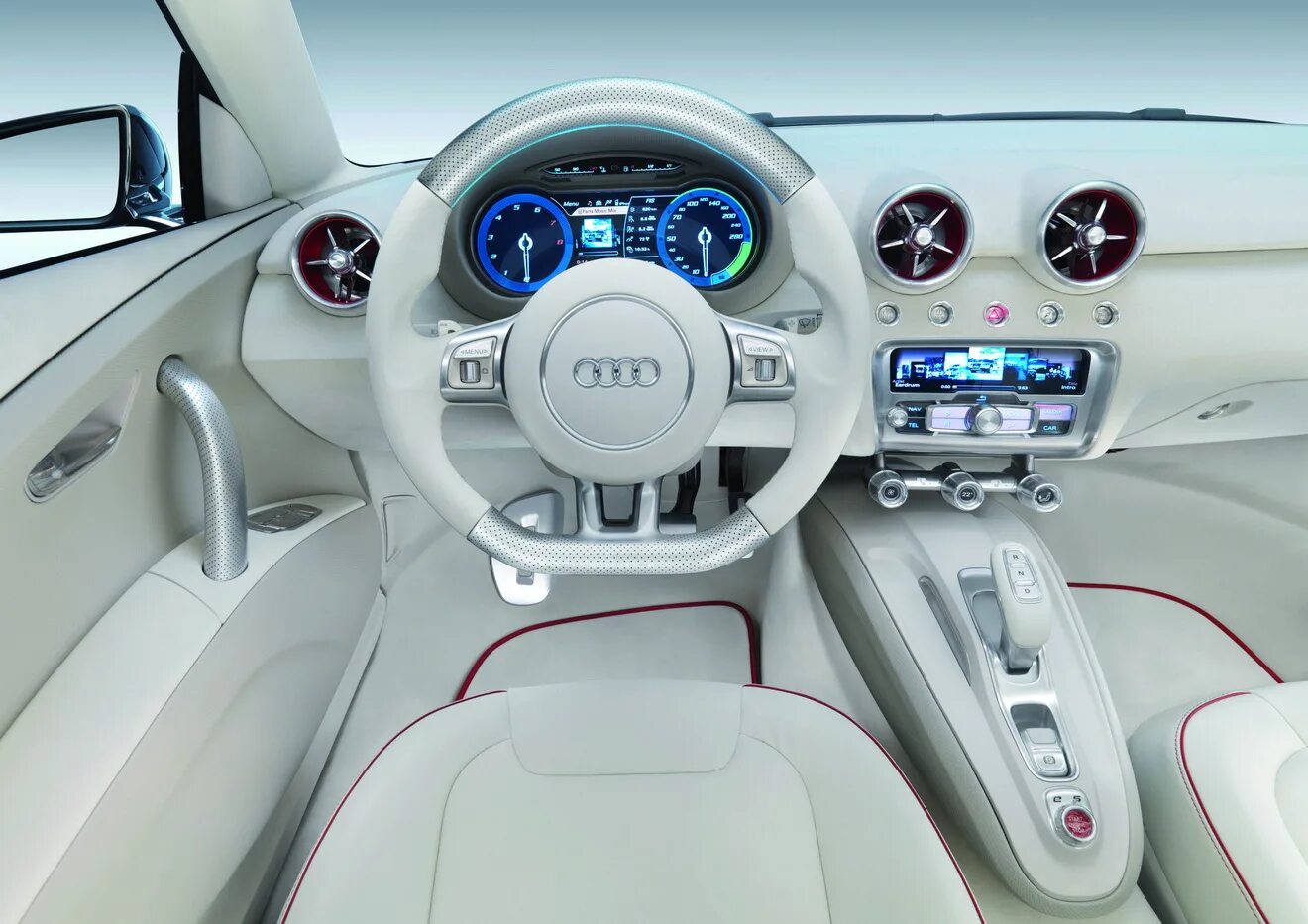 Белый салон в авто. Audi a1 салон. audi a1 interior. audi a1 2025 салон. ауди а1 купе.