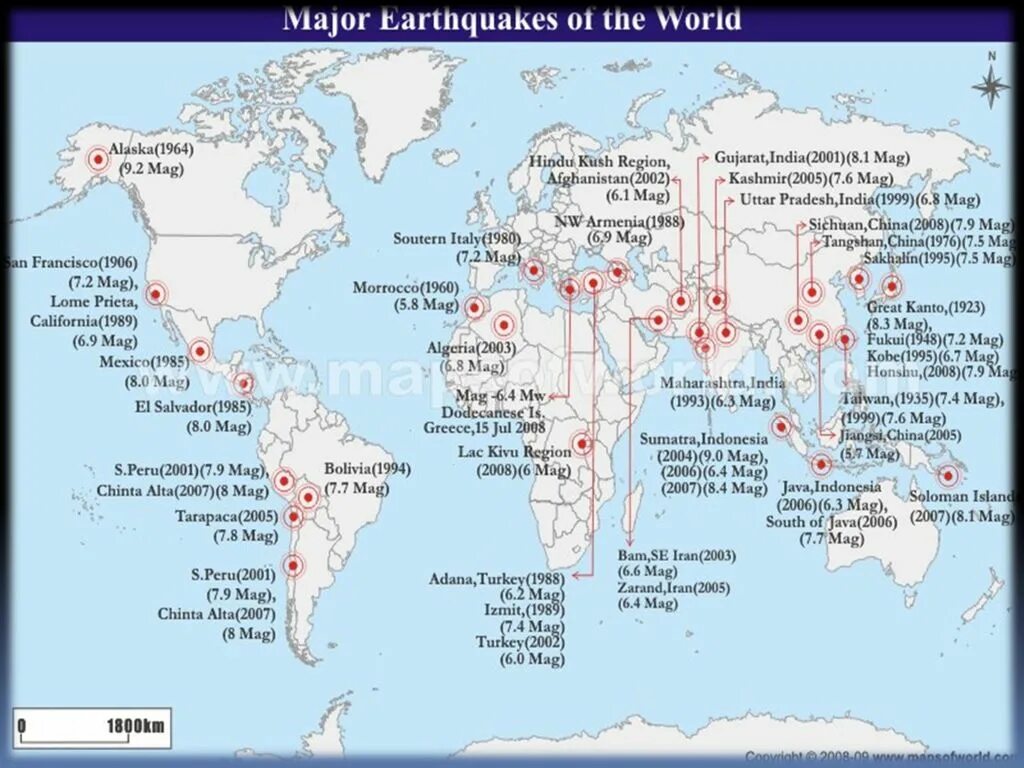 Катастрофические землетрясения на карте. Места катастрофических землетрясений на карте. Крупнейшие землетрясения на контурной карте.