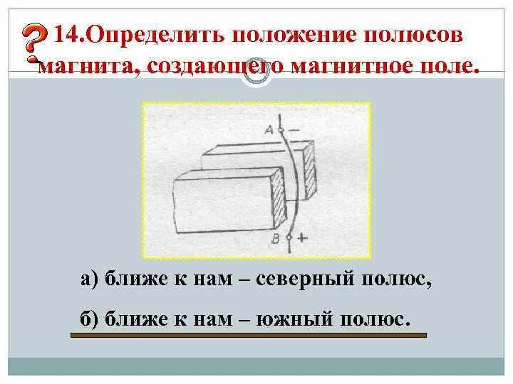 3 определить расположение полюсов у постоянных магнитов