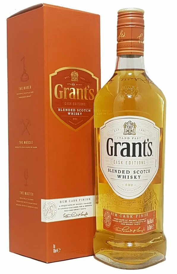 Виски 7 лет купить. Виски Грантс Ром Каск финиш. Шотландский виски Грантс. Виски грейн 0,7 шотландс. Виски Грантс Cask Edition.