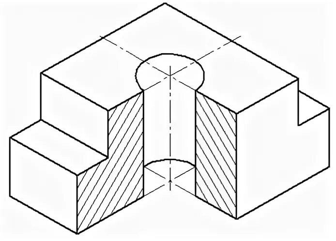 Изометрия с вырезом 1/4 части. Куб в разрезе черчение. Куб с вырезом черчение. Вырез 1/4 части детали черчение. Вырез 4 части