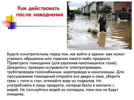 Сертификат после наводнения