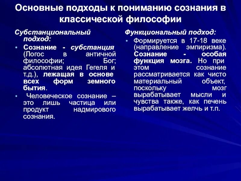 История сознания философия. Основные подходы сознания в философии. Подходы к сознанию в философии. Основные подходы к определению сознания. Подходы к определению сознания в философии.