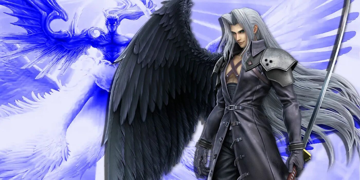 Сефирот с крылом. Sephiroth one Winged Angel. Сефирот арт. Сефирот с короткими волосами. One winged angel