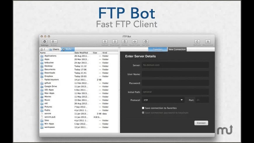 FTP-клиент. Bot client. FTP software. Маки бот.