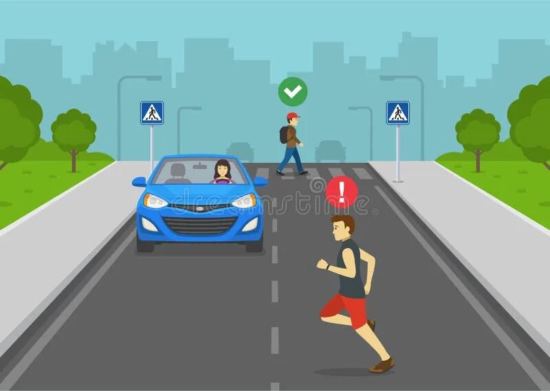 Run across the road. Run across. pedestrian rule. картинка переход на ии. de crossing.