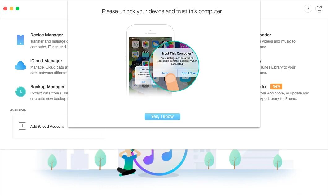 Please make sure your device