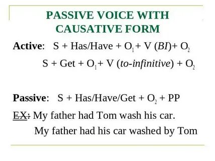 Causative в английском языке