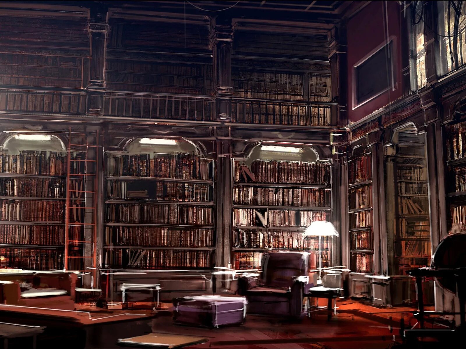 Войти в научную библиотеку. Библиотека Хогвартса. Старинная библиотека.
