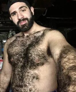 Extremely hairy chest