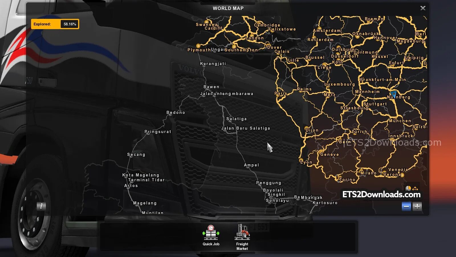 Карта v2. Ets 2 карта андорра.