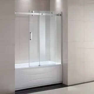 Стеклянная дверца для ванной