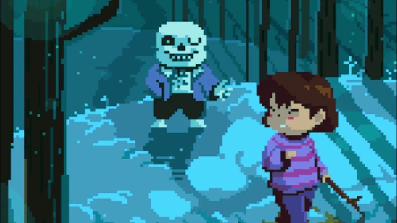 Санс меголование. Sans Undertale в игре. Санс андертейл. Фриск андертейл пиксель.