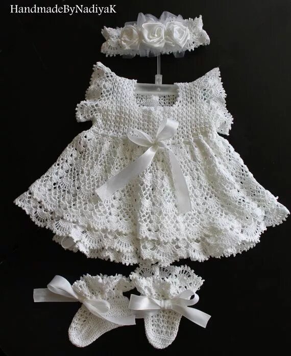 Вязаное крестильное платье для девочки. Вязаное крестильное платье для девочки. Вязаное крестильное платье для девочки. Вязаное крестильное платье. Крестильный набор для девочки крючком.