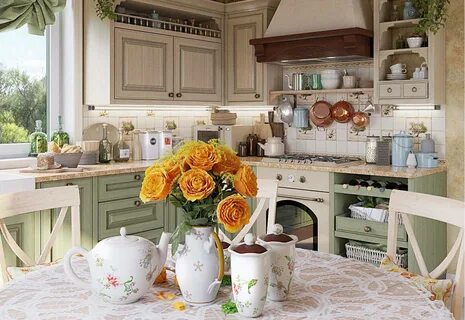 Кухня в стиле кантри + фото