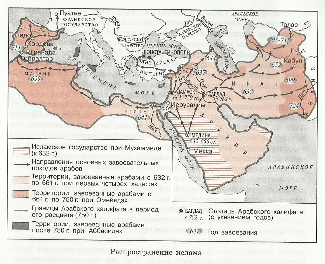 Завоевания арабов арабский халифат карта. Арабский халифат 7-8 век. Династия Аббасидов Багдадский халифат. Арабский халифат 8 век.