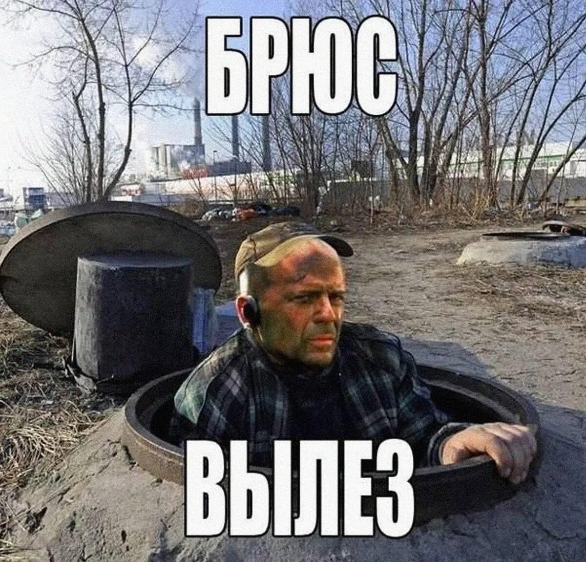 Брюс вылез